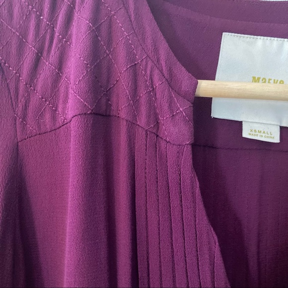 Anthropologie Maeve Plum Dress - Picture 4 of 6